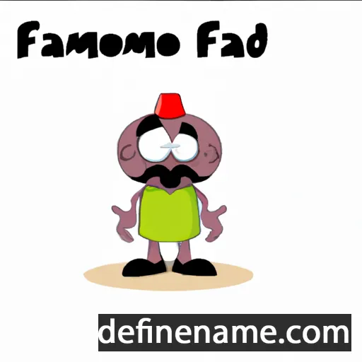 cartoon of the name Faadumo