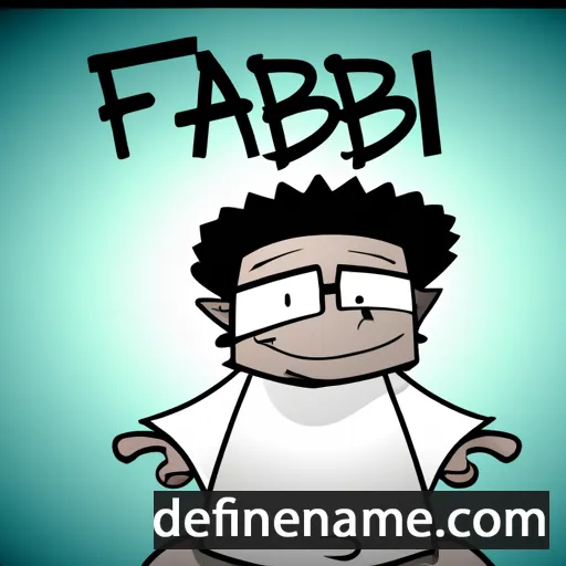 cartoon of the name Fabib