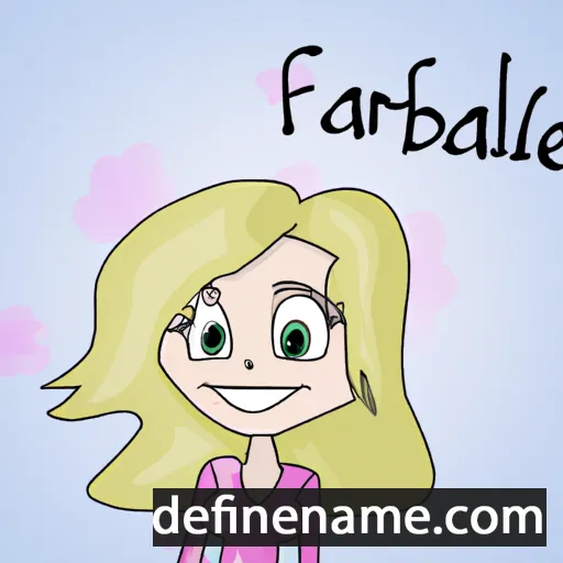 cartoon of the name Fabiënne