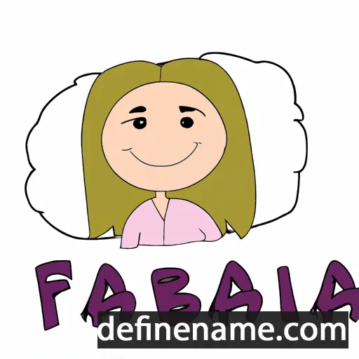 cartoon of the name Fabijana