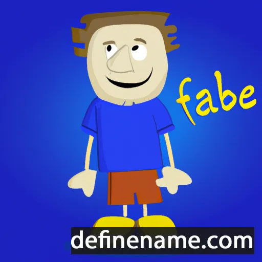 cartoon of the name Fabije