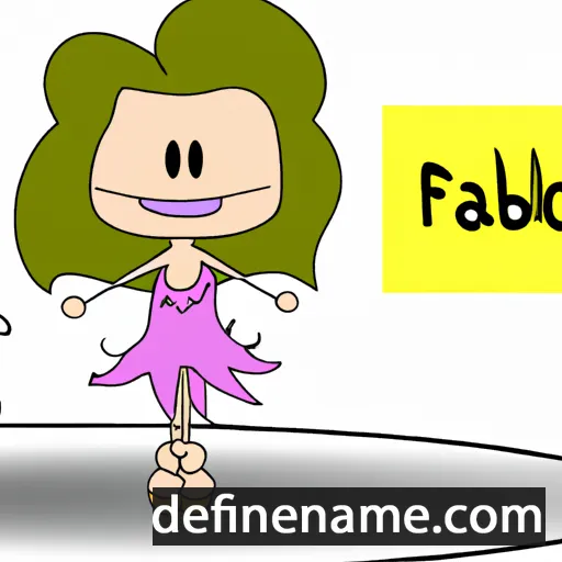 cartoon of the name Fabiolà