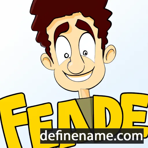 cartoon of the name Fadel