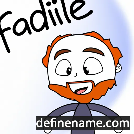 cartoon of the name Fadile