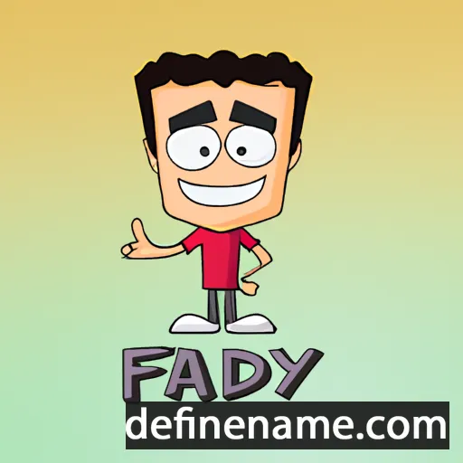 cartoon of the name Fady