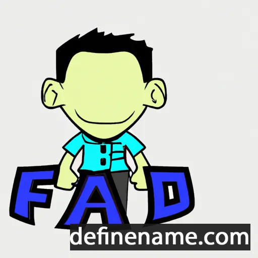 cartoon of the name Fadzil