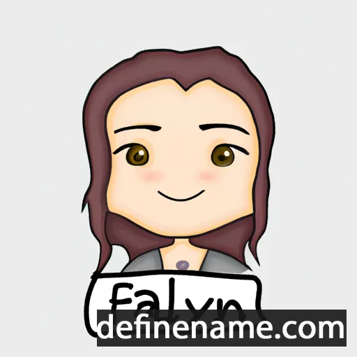 cartoon of the name Faelynn