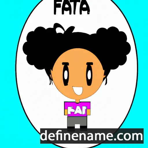 cartoon of the name Fafa