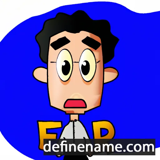 cartoon of the name Fahar