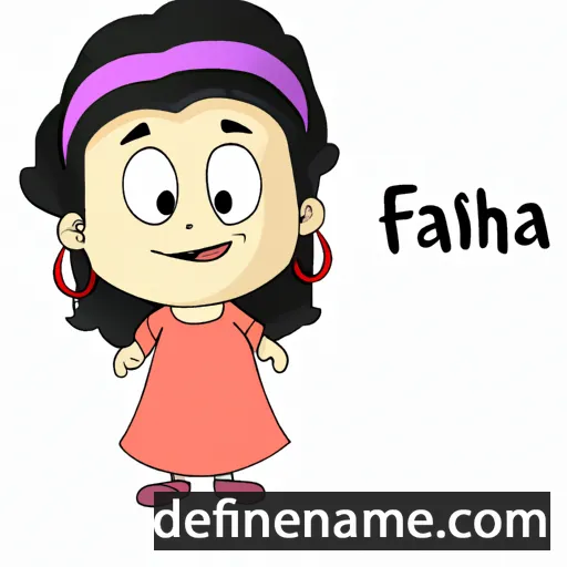 cartoon of the name Fahina