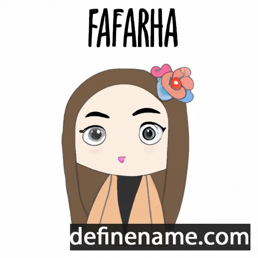 cartoon of the name Fahira