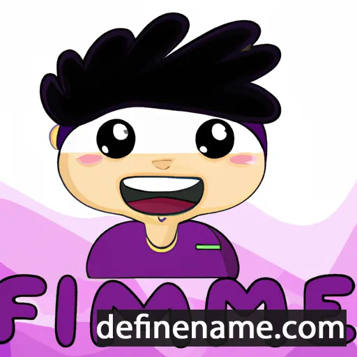 cartoon of the name Fahmie