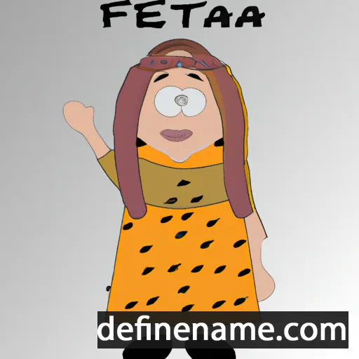 cartoon of the name Fahreta