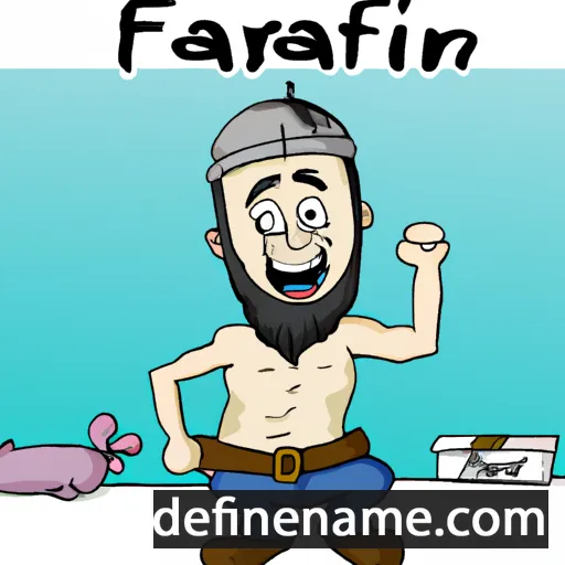 cartoon of the name Fahrettin