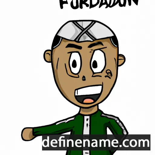 cartoon of the name Fahrudin