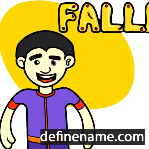 cartoon of the name Fahrul