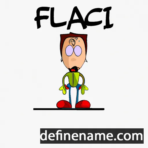 cartoon of the name Faïçal