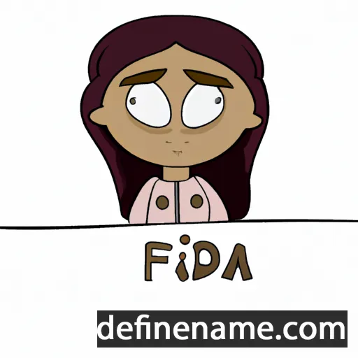 cartoon of the name Faidra