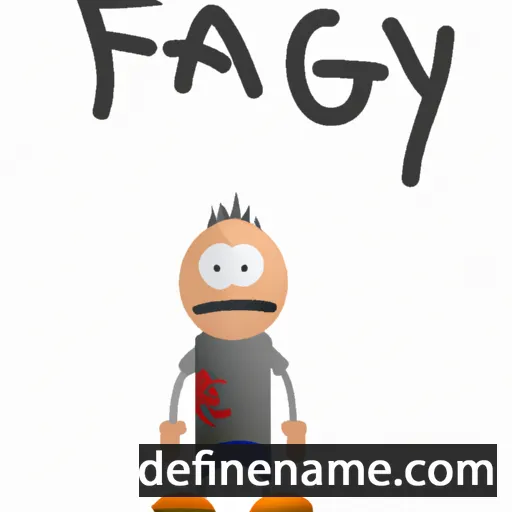 cartoon of the name Faigy