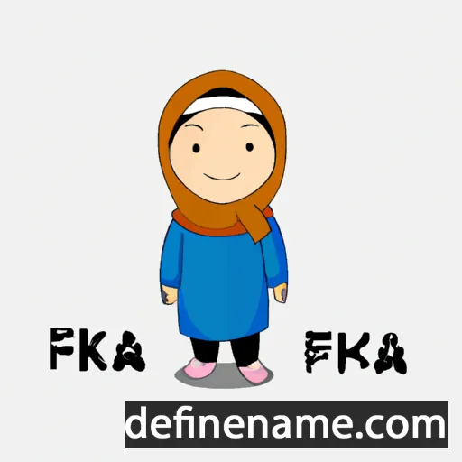 cartoon of the name Faika