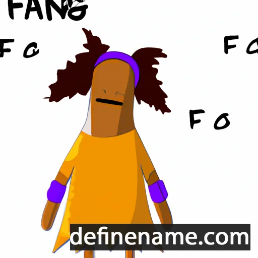 cartoon of the name Fainga