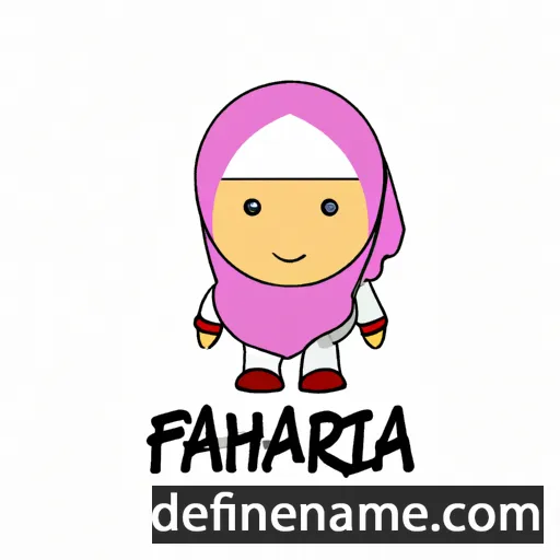 cartoon of the name Fairozah