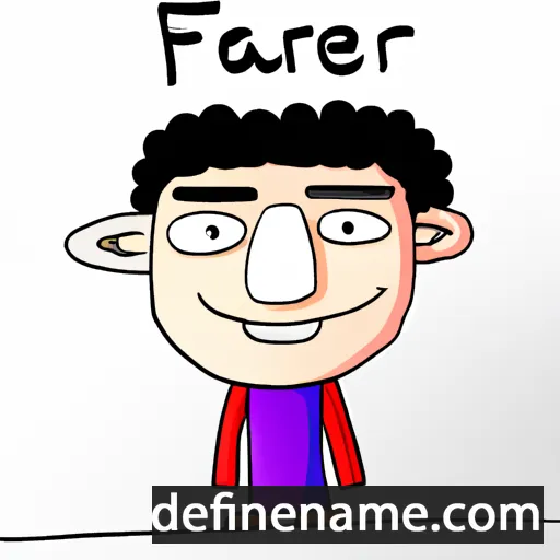 cartoon of the name Fajer