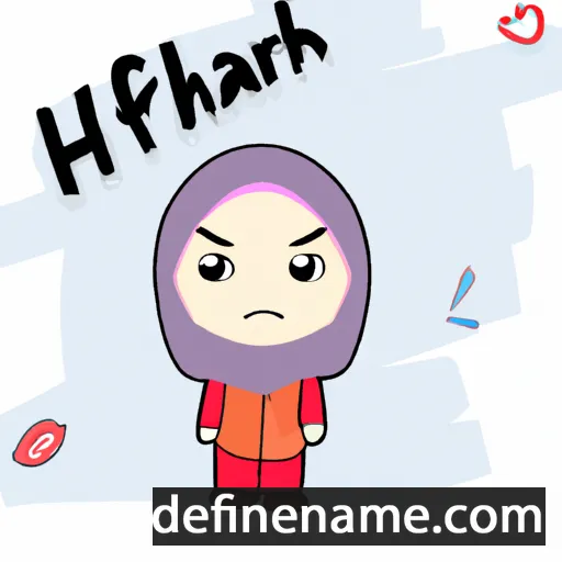 cartoon of the name Fakhriah