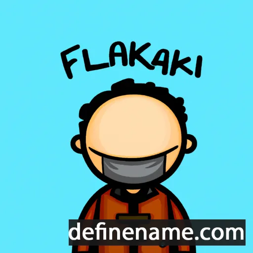 cartoon of the name Fakhrizal