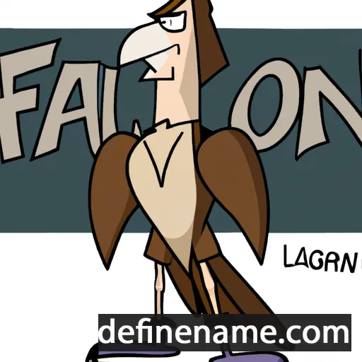 cartoon of the name Falcon