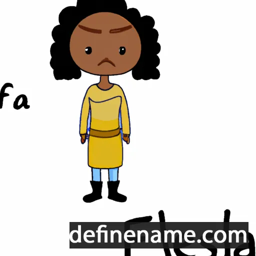 cartoon of the name Falesa