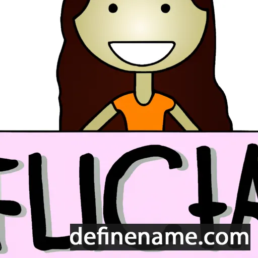 cartoon of the name Falicia