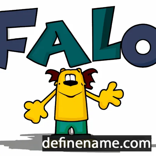 cartoon of the name Falo