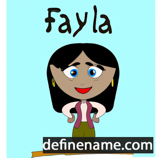 cartoon of the name Falya