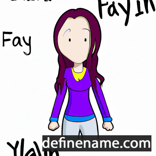 cartoon of the name Falyn