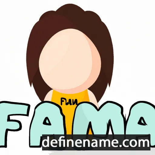 cartoon of the name Fama