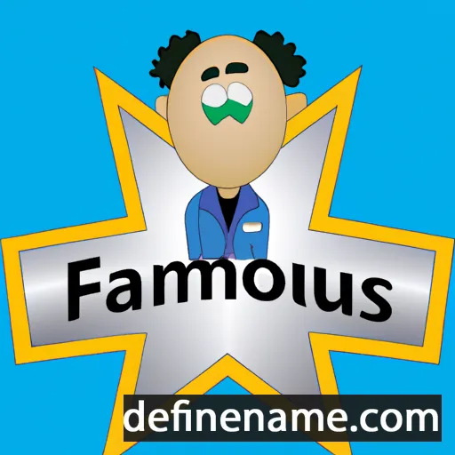 cartoon of the name Famous