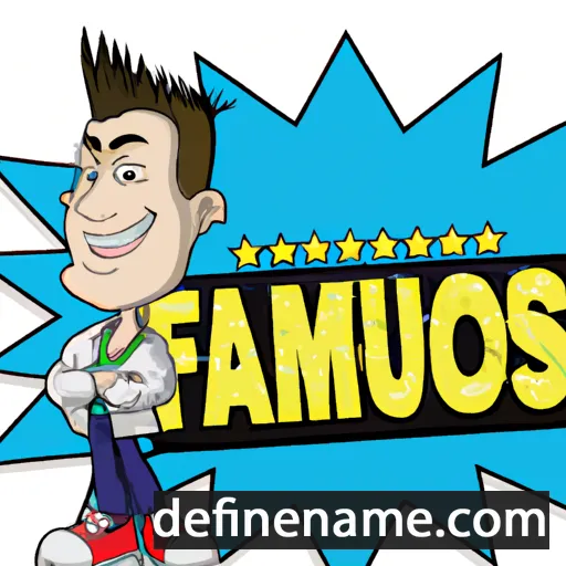 cartoon of the name Famous