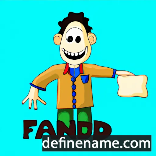 cartoon of the name Fandi