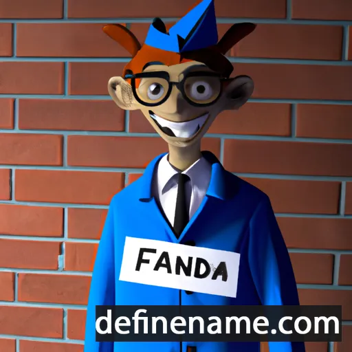 cartoon of the name Fandor