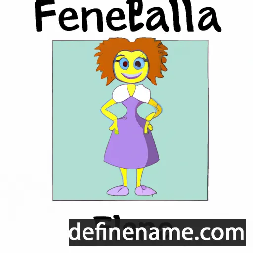 cartoon of the name Fanelia