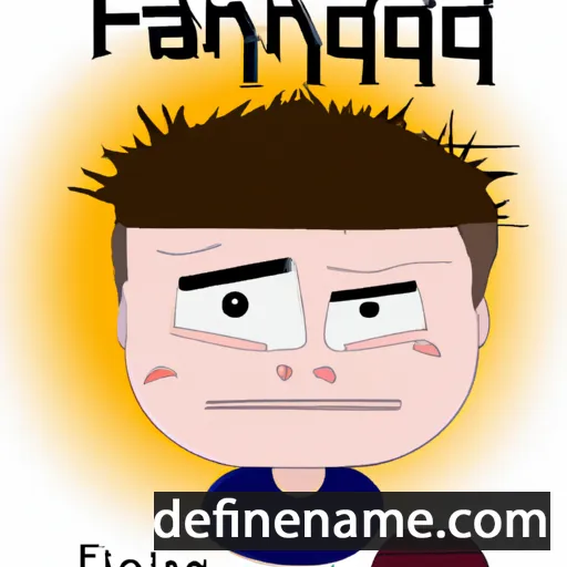 cartoon of the name Fangyi