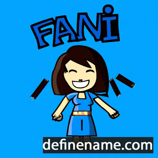 cartoon of the name Fani