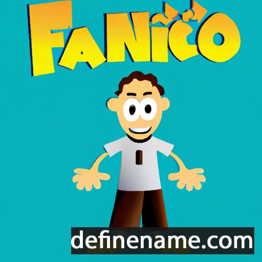 cartoon of the name Fanilo