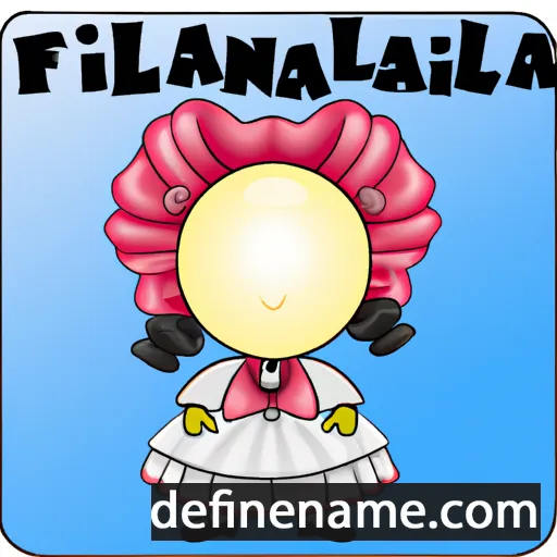 cartoon of the name Fannasibilla