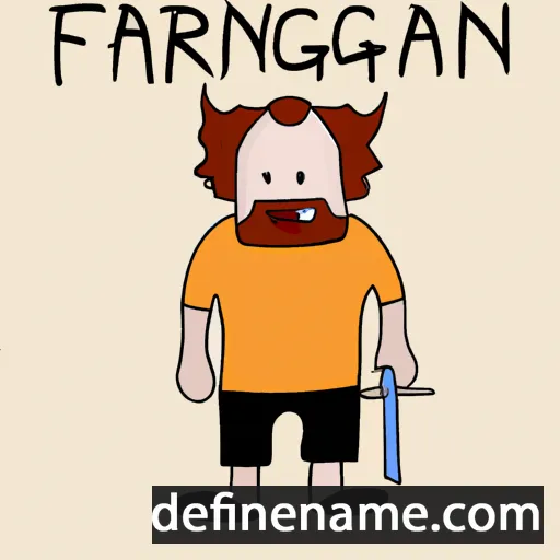 cartoon of the name Fanngeir