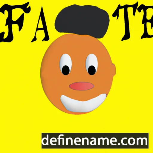 cartoon of the name Fante