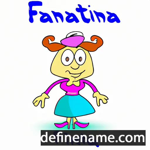 cartoon of the name Fantina