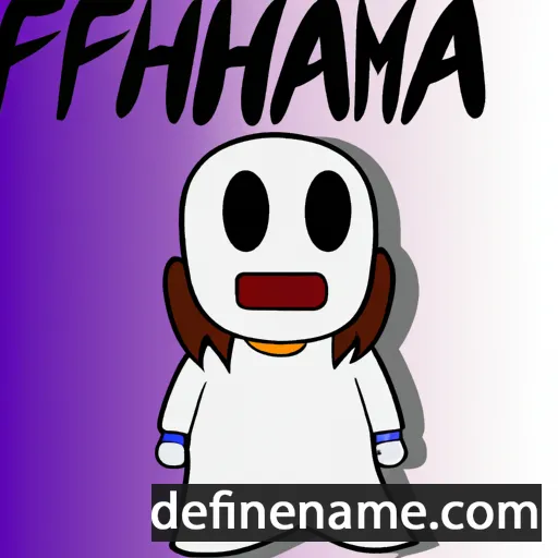 cartoon of the name Fantomah