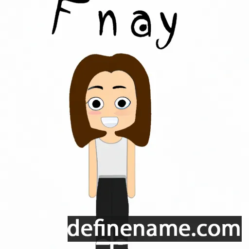 cartoon of the name Fanya